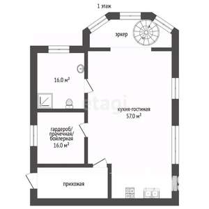 Дом 372м², 3-этажный, участок 7 сот.