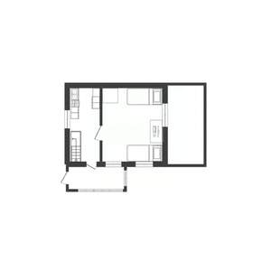 Дом 45м², 1-этажный, участок 7 сот.