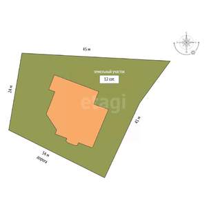 Дом 555м², 4-этажный, участок 12 сот.