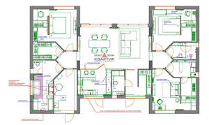 Дом 197м², 1-этажный, участок 8 сот.