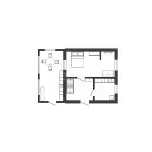 Дом 51м², 2-этажный, участок 6 сот.