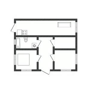 Дом 99м², 1-этажный, участок 6 сот.