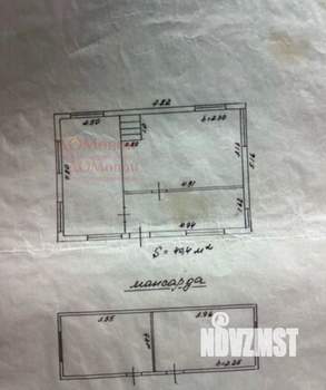 Дом 40м&sup2;, 2-этажный, участок 6 сот.  