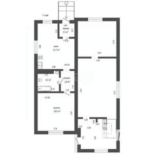 Дом 399м&sup2;, 3-этажный, участок 7 сот.  