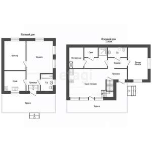 Дом 180м², 2-этажный, участок 7 сот.  