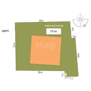 Дом 153м², 2-этажный, участок 8 сот.  
