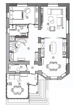 Коттедж 218м², 2-этажный, участок 5 сот.  