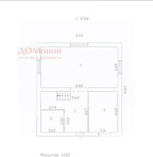 Коттедж 160м², 2-этажный, участок 10 сот.  