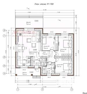 Коттедж 153м², 1-этажный, участок 14 сот.  