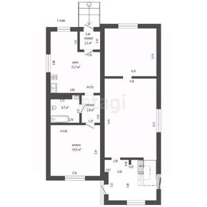 Дом 399м², 3-этажный, участок 7 сот.  