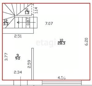 Таунхаус 120м², 3-этажный, участок 2 сот.  