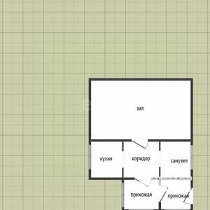 Дом 46м², 1-этажный, участок 7 сот.  