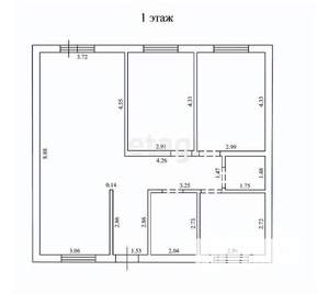 Дом 90м², 1-этажный, участок 6 сот.  