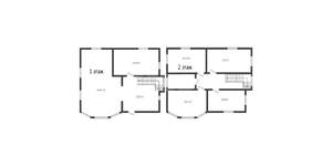 Дом 242м&sup2;, 2-этажный, участок 6 сот.  