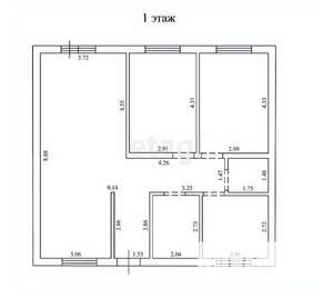 Дом 90м², 1-этажный, участок 6 сот.  