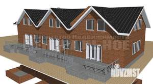 Таунхаус 125м², 2-этажный, участок 4 сот.  