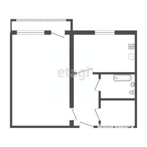1-к квартира, на длительный срок, 44м2, 1/9 этаж