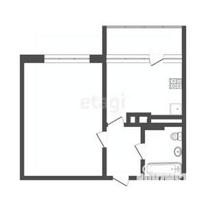 1-к квартира, на длительный срок, 42м2, 10/10 этаж