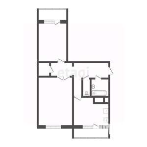 2-к квартира, на длительный срок, 45м2, 3/10 этаж