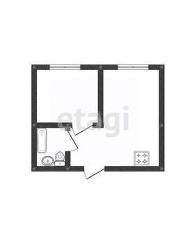 2-к квартира, на длительный срок, 34м2, 9/9 этаж