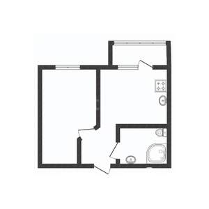 1-к квартира, на длительный срок, 32м2, 5/5 этаж