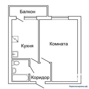 1-к квартира, на длительный срок, 45м2, 4/10 этаж