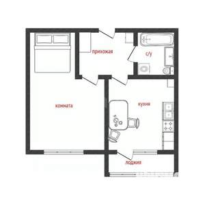 1-к квартира, на длительный срок, 37м2, 10/10 этаж