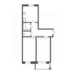 2-к квартира, на длительный срок, 43м2, 6/9 этаж
