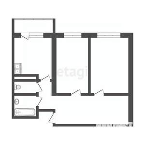 2-к квартира, на длительный срок, 59м2, 6/9 этаж