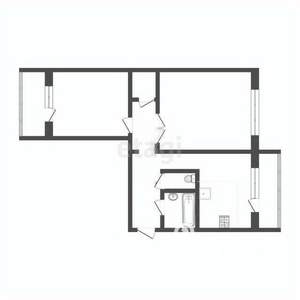 2-к квартира, на длительный срок, 53м2, 7/10 этаж