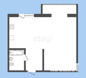 1-к квартира, на длительный срок, 29м2, 4/5 этаж