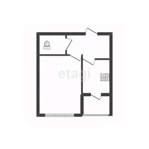 1-к квартира, на длительный срок, 28м2, 9/9 этаж