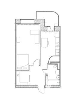 1-к квартира, на длительный срок, 51м2, 7/10 этаж