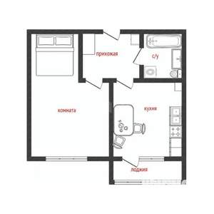 1-к квартира, на длительный срок, 37м2, 10/10 этаж