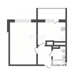 1-к квартира, вторичка, 40м2, 10/10 этаж