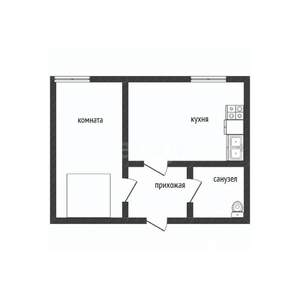 1-к квартира, вторичка, 38м2, 10/14 этаж