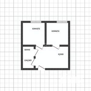 2-к квартира, вторичка, 33м2, 4/5 этаж