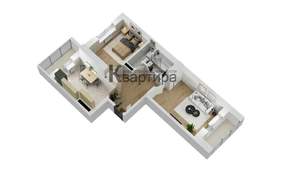 2-к квартира, вторичка, 62м2, 7/10 этаж