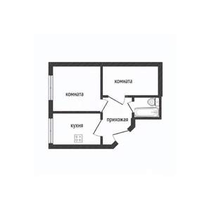 2-к квартира, вторичка, 45м2, 1/9 этаж