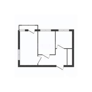 2-к квартира, вторичка, 43м2, 3/5 этаж