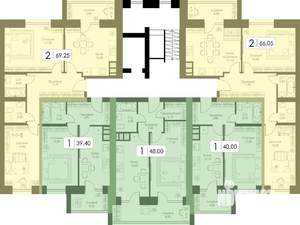1-к квартира, вторичка, 39м2, 10/10 этаж