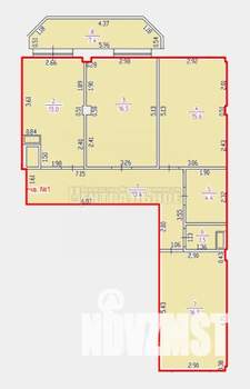 3-к квартира, вторичка, 88м2, 3/10 этаж