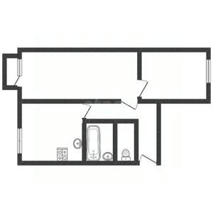 2-к квартира, вторичка, 44м2, 5/5 этаж