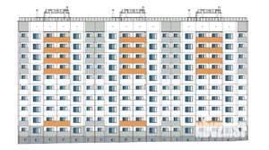 2-к квартира, строящийся дом, 62м2, 9/10 этаж