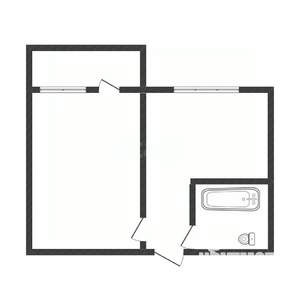 1-к квартира, вторичка, 37м2, 4/9 этаж