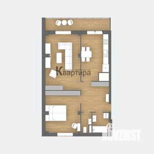 2-к квартира, вторичка, 89м2, 2/10 этаж