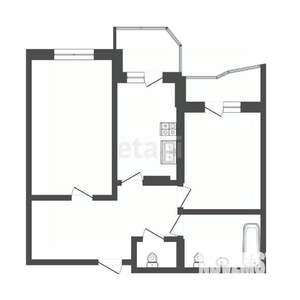 2-к квартира, вторичка, 66м2, 6/10 этаж