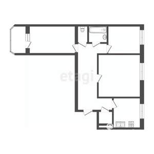 3-к квартира, вторичка, 85м2, 11/19 этаж
