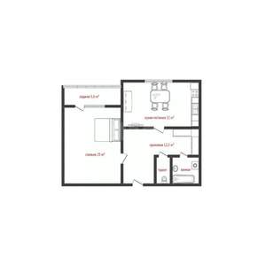 1-к квартира, вторичка, 63м2, 10/10 этаж