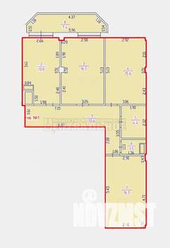 3-к квартира, вторичка, 88м2, 6/10 этаж